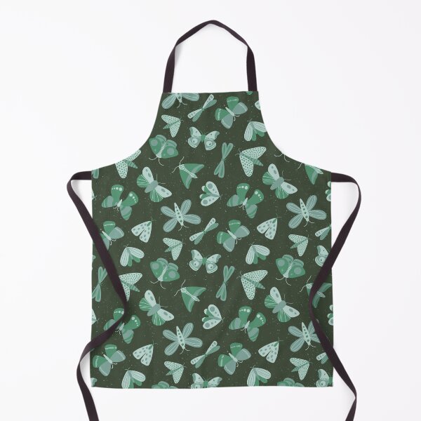 Item preview, Moths and Butterflies on a Dark Speckled Background - blue green - SHW1006 V designed and sold by Shiny Happy World.