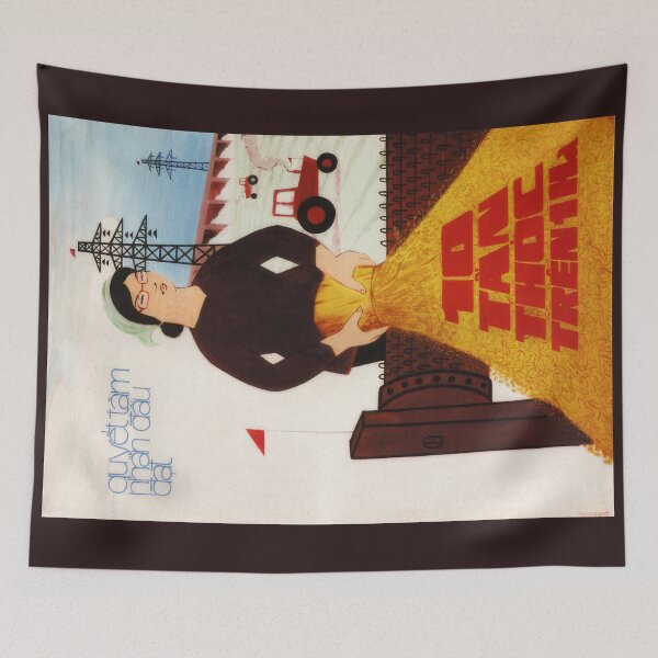 Item preview, Vietnamese Poster:  Determined to achieve 10 tons of rice per hectare.  designed and sold by Onodera.