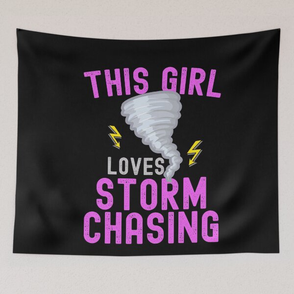 Item preview, This Girl Loves Storm Chasing Funny Storm Chaser Tornado Lover designed and sold by SharpThreadZ.