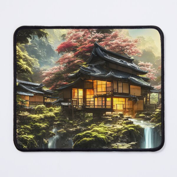 Item preview, Gorgeous Japanese Garden with Vibrant colors designed and sold by PixelPizzazz.