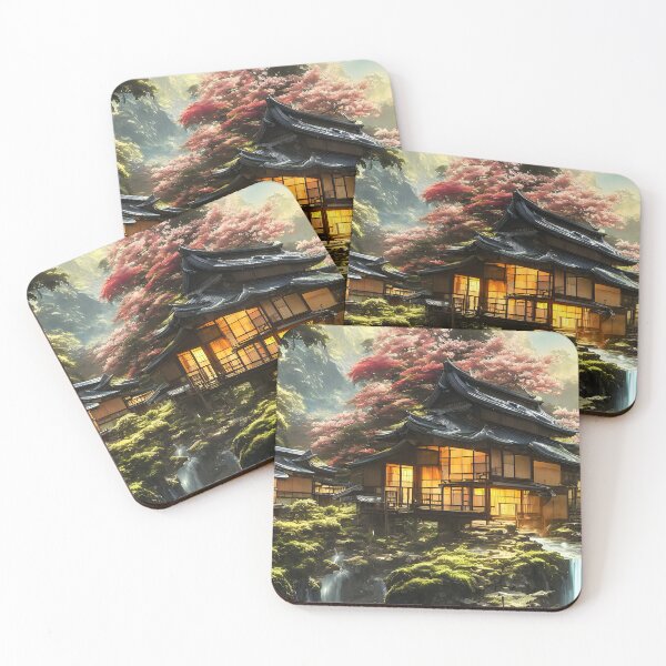 Item preview, Gorgeous Japanese Garden with Vibrant colors designed and sold by PixelPizzazz.
