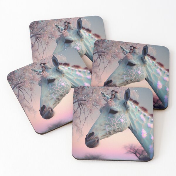 Item preview, glittery neon giraffe designed and sold by alxndraai.