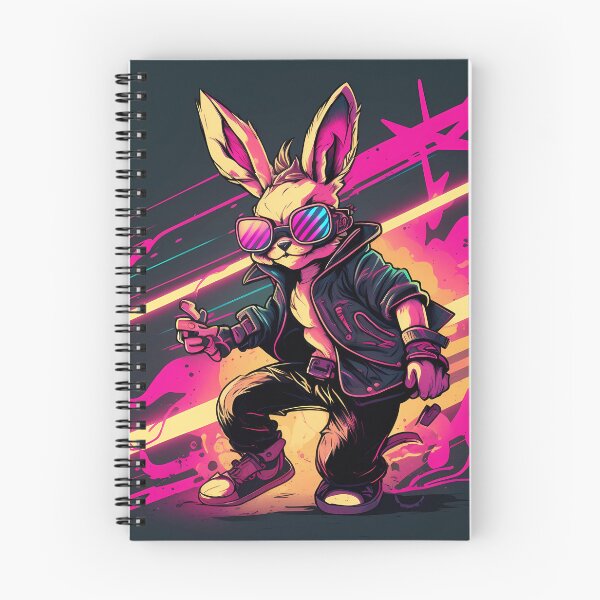 Item preview, Retrowave Rabbit with Sunglasses: Full Body Anime Character Design designed and sold by jcliu.