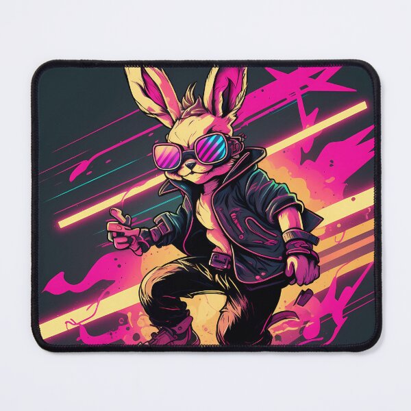 Item preview, Retrowave Rabbit with Sunglasses: Full Body Anime Character Design designed and sold by jcliu.