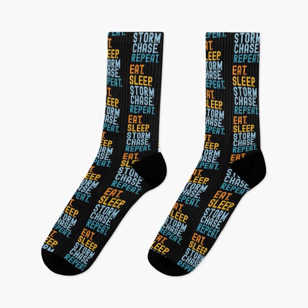 Item preview, Eat Sleep Storm Chase Repeat Funny Storm Chaser Meteorologist Humor designed and sold by SharpThreadZ.