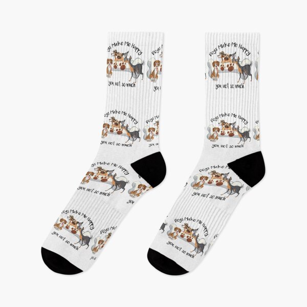 Item preview, dogs make me happy designed and sold by ImMonaliza.