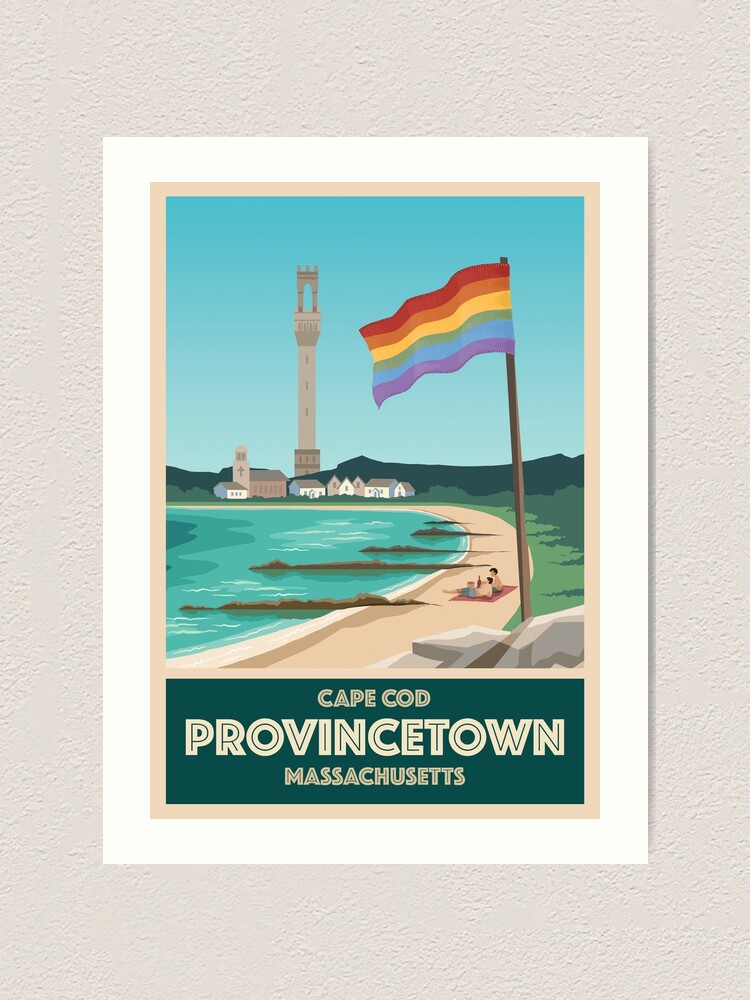 "Provincetown Vintage Travel Poster" Art Print for Sale by
