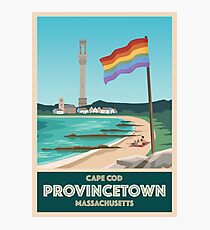 Provincetown Vintage Travel Poster Photographic Print