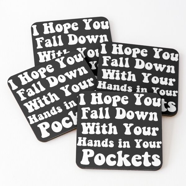 Item preview, I Hope You Fall Down With Your Hands In Your Pockets T-Shirt designed and sold by zakibenj.