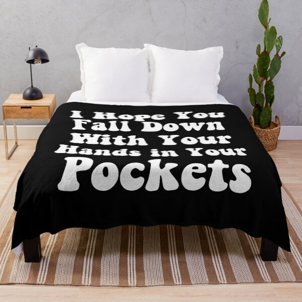 Item preview, I Hope You Fall Down With Your Hands In Your Pockets T-Shirt designed and sold by zakibenj.
