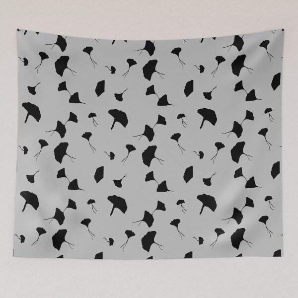 Item preview,  Muted Grey and Black Japandi Decorator Poppies designed and sold by Greenbaby.