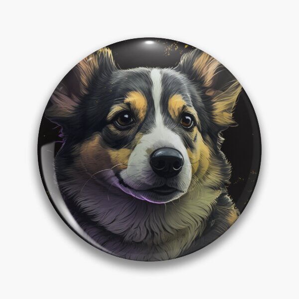 Item preview, Welsh Pembroke Corgi Art | Black Corgi| Dressed Corgi | Puppy Gifts | Trending | Canvas Art | Puppy Art designed and sold by AILaboratory21.