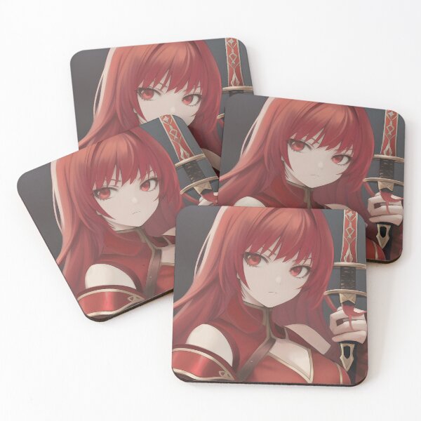 Item preview, Anime Red Hair Red Eyes Girl With A Sword Portrait  designed and sold by VersoShopping.