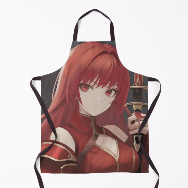 Item preview, Anime Red Hair Red Eyes Girl With A Sword Portrait designed and sold by VersoShopping.