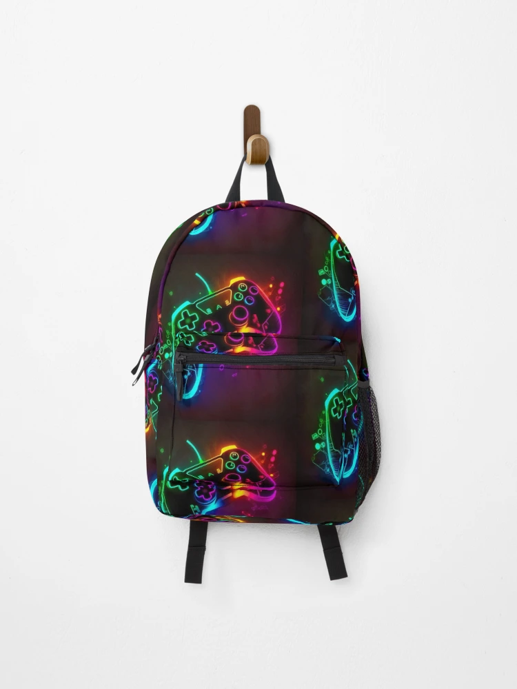 Thumbnail 1 of 3, Backpack, Abstract Art Gamer Control designed and sold by MariaMagicMerch.