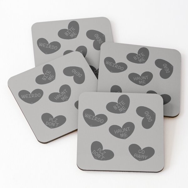 Item preview, Goth Conversation Hearts designed and sold by RooBooCo.