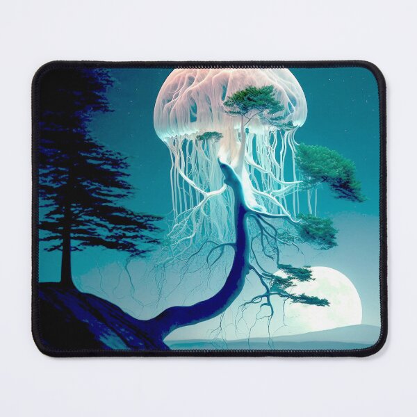 Item preview, Jellyfish Climbing a Tree by the Beach designed and sold by Chiron WADE.