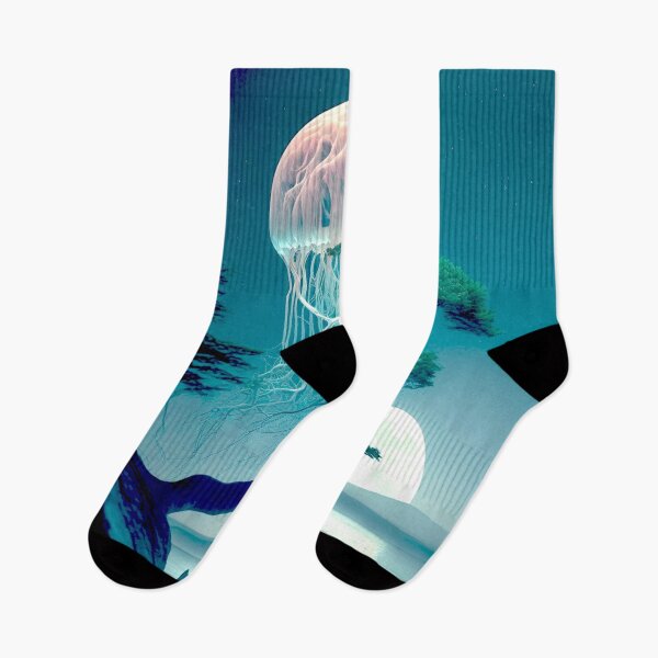 Item preview, Jellyfish Climbing a Tree by the Beach designed and sold by Chiron WADE.