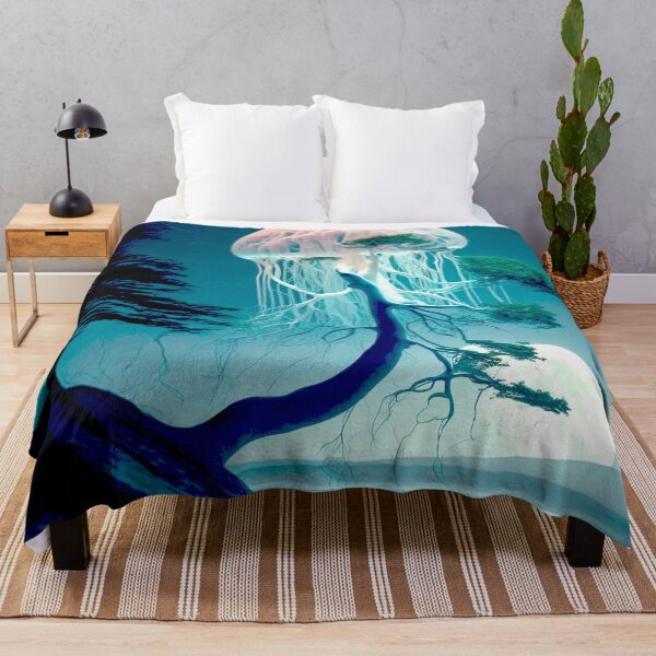 Item preview, Jellyfish Climbing a Tree by the Beach designed and sold by Chiron WADE.