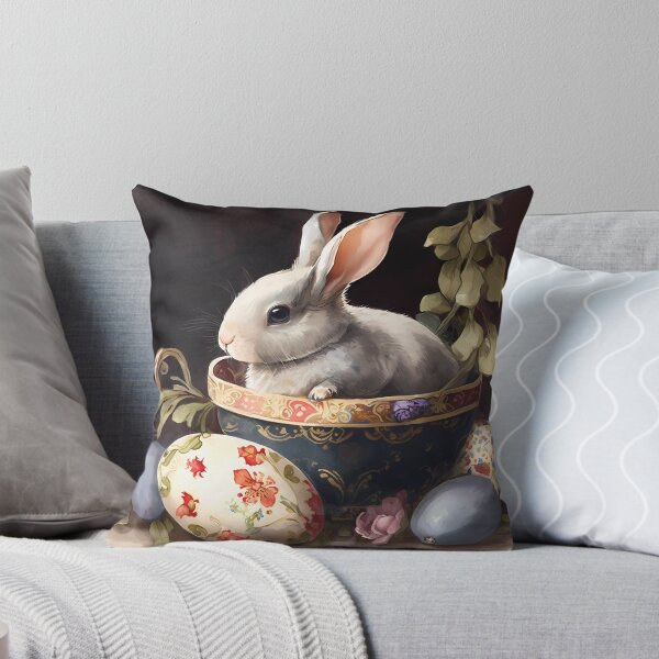 Item preview, Colorful Easter Bunny in an Egg - Classic Oil Painting designed and sold by jcliu.