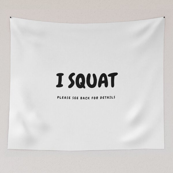 Item preview, I Squat Shirt, Please See Back For Details, Funny Workout Shirt, Funny Gym Shirts, Gym Gifts, Workout Gifts, Women Workout Tee, Squat Shirt designed and sold by Fitness-Passion.