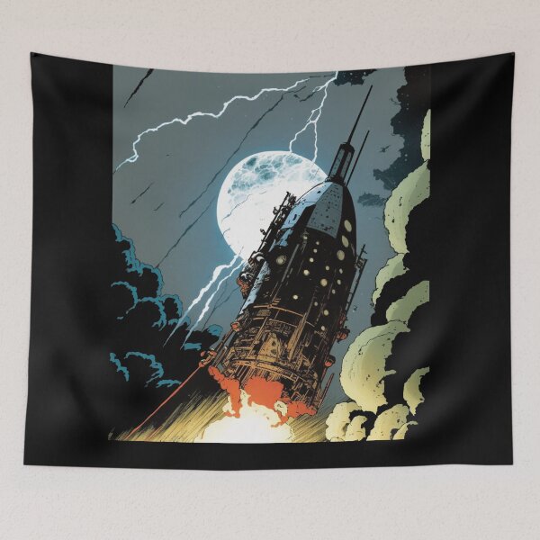 Item preview, Rocket Launch to The Moon-Exploring The Moon designed and sold by FridPix.