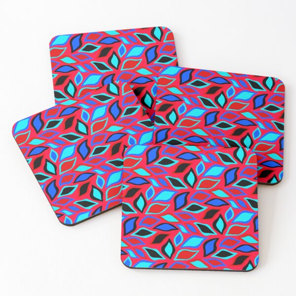 Item preview, Colorful Leaves On Pink Background designed and sold by TheCatmeow2000.