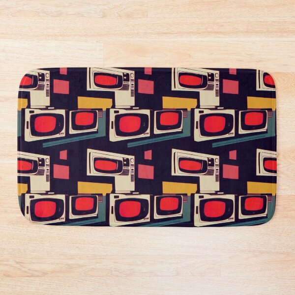 Item preview, Vintage TV Screens - 50s Vintage Style Television Pattern designed and sold by Fine Prints.