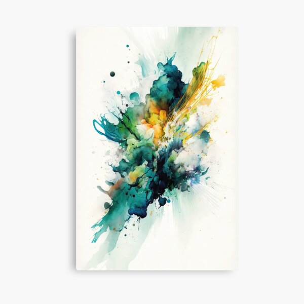 Earthen Bloom - Abstract acrylic ink painting Canvas Print for Sale by  maninthebox1