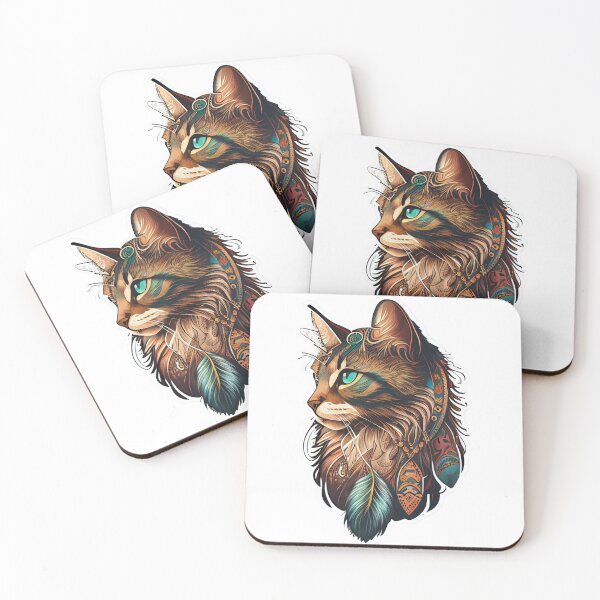 Item preview, Boho Cat 2 designed and sold by DigitalArtcapes.