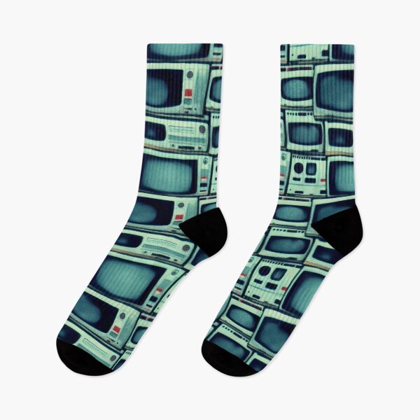 Item preview, Retro TV / Radios Machines - 80s Retro Style Television Pattern designed and sold by Fine Prints.