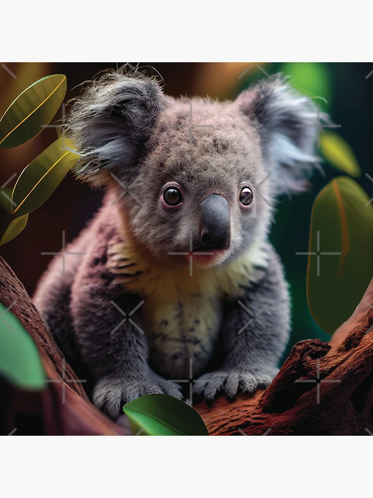 Impression rigide for Sale avec l'œuvre « Fête d'anniversaire Koala » de  l'artiste SaradaBoru