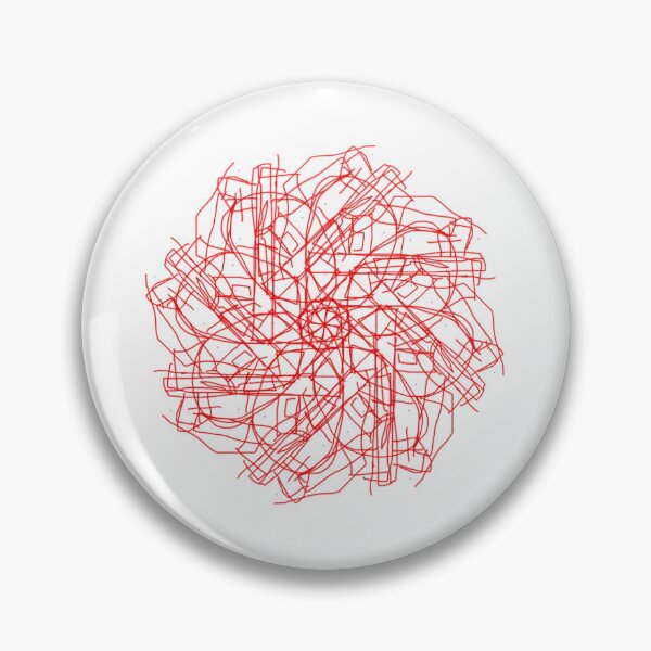 Item preview, red mandala designed and sold by Meo Design.