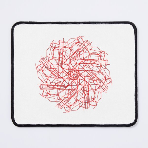 Item preview, red mandala designed and sold by Meo Design.