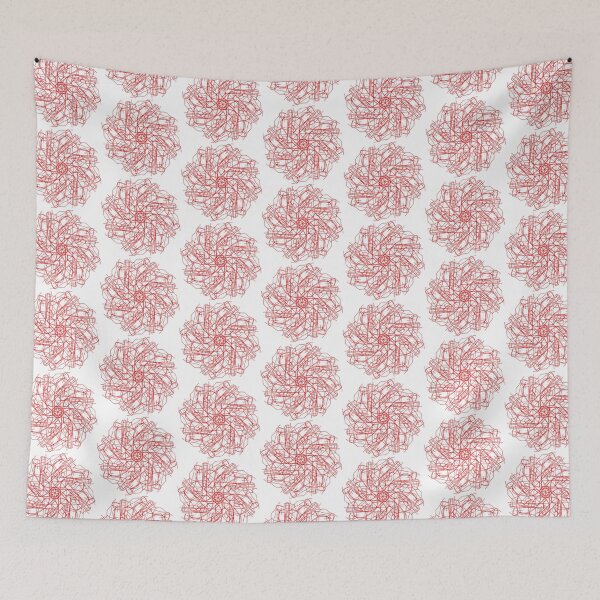 Item preview, red mandala designed and sold by Meo Design.