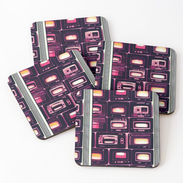 Item preview, Vintage TV / Monitor Screens - 80s Retro Style Television Pattern designed and sold by Fine Prints.
