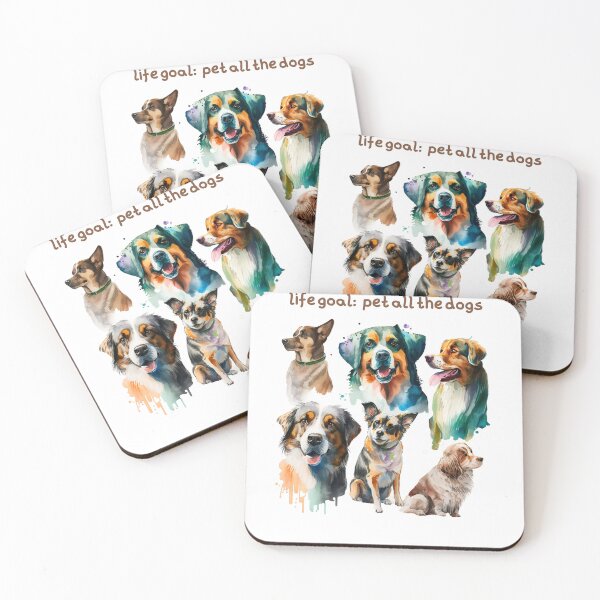 Item preview, life goal pet all the dogs designed and sold by printiesart.
