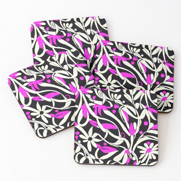 Item preview, Purple Retro Swirls and Flowers designed and sold by Poetic Patterns Studio.