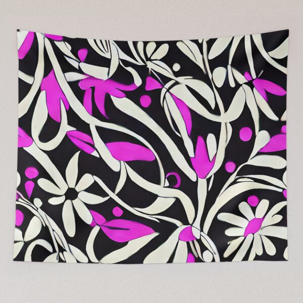 Item preview, Purple Retro Swirls and Flowers designed and sold by Poetic Patterns Studio.