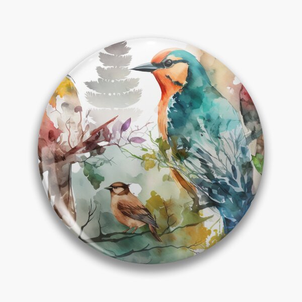 Item preview, everybirdy golder birds pattern designed and sold by printiesart.
