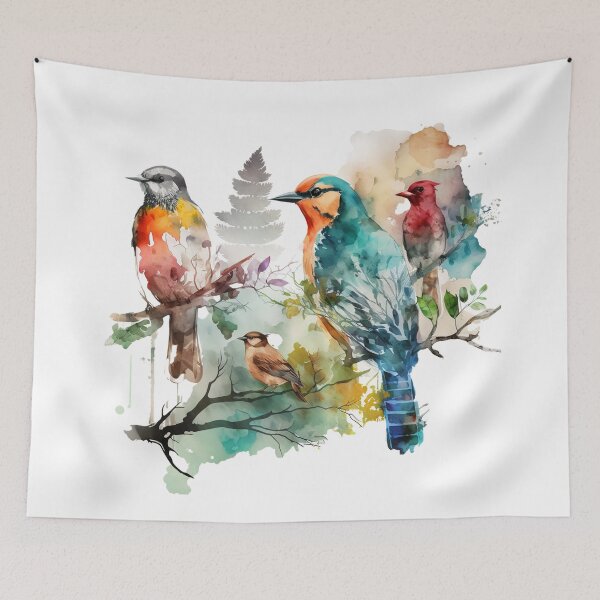 Item preview, everybirdy golder birds pattern designed and sold by printiesart.