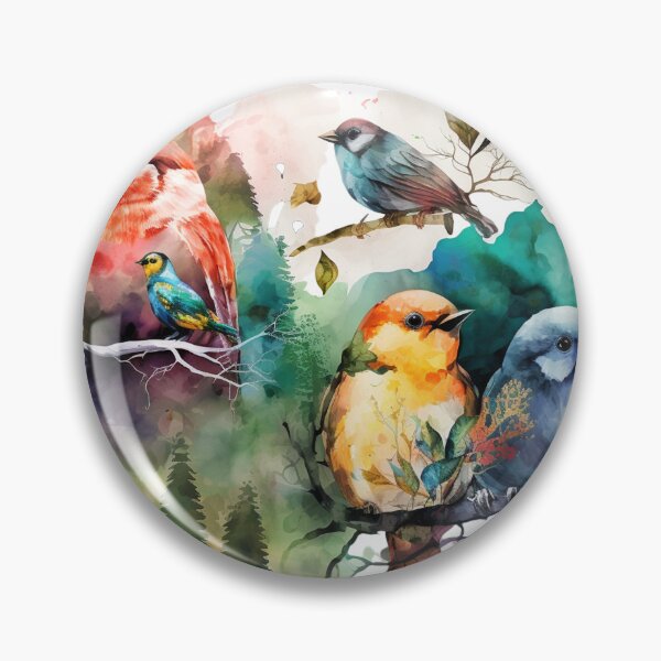 Item preview, everybirdy golder birds pattern designed and sold by printiesart.