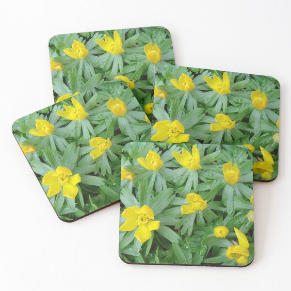 Item preview, Flowers in spring - yellow winterlings // designed and sold by Lillrose.