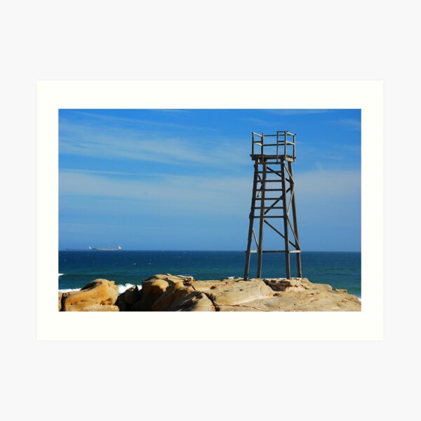 Shark Tower - Redhead Beach NSW Art Print