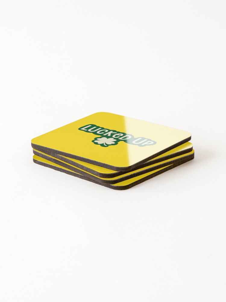 Thumbnail 4 of 5, Coasters (Set of 4), Lucked Up designed and sold by RooBooCo.