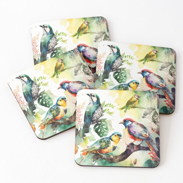 Item preview, everybirdy golder birds pattern designed and sold by printiesart.