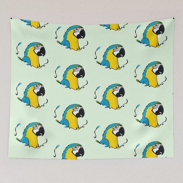 Item preview, A friendly blue-and-yellow macaw designed and sold by rainbowcho.