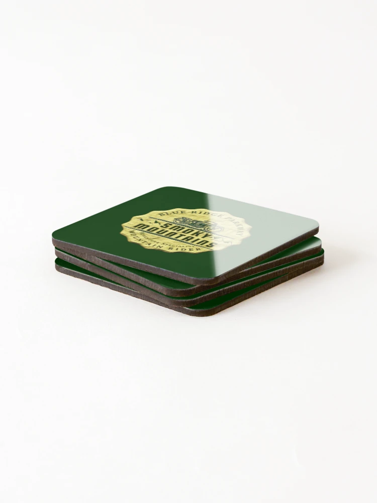 Thumbnail 4 of 5, Coasters (Set of 4), Blue Ridge Parkway Rider designed and sold by SoldierAlways.