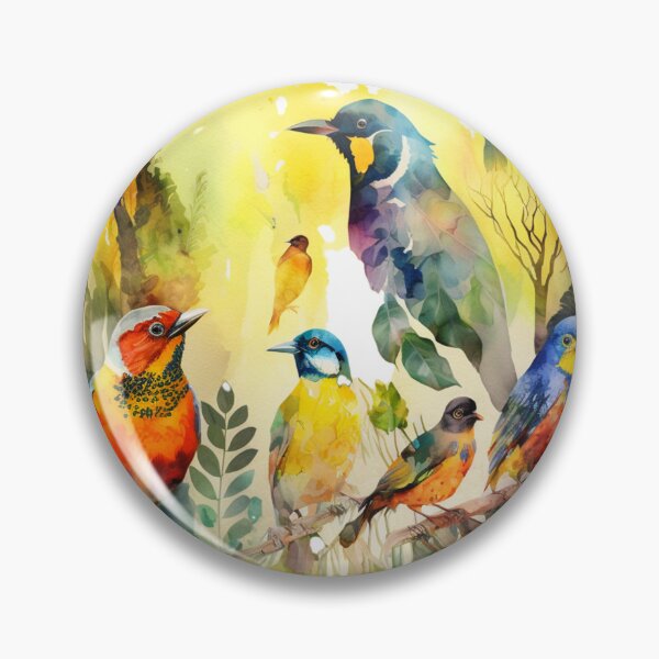 Item preview, everybirdy golder birds pattern designed and sold by printiesart.