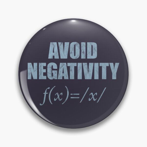 Item preview, Avoid Negativity Formula (Blue Worn Look) designed and sold by siggyspatsky.